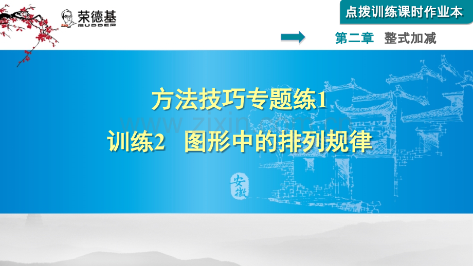 方法技巧专题练1--训练2-图形中的排列规律.pptx_第1页