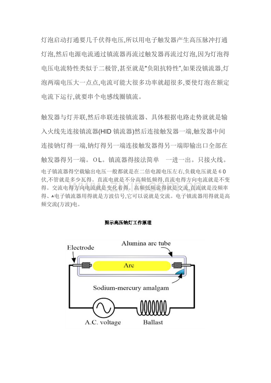 高压钠灯的工作原理.doc_第1页