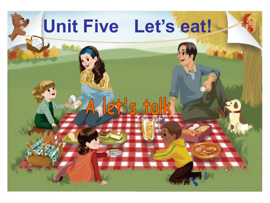人教版PEP三年级上册Unit5-Lets-Eat课件Unit5-A-lets-talk.ppt_第1页