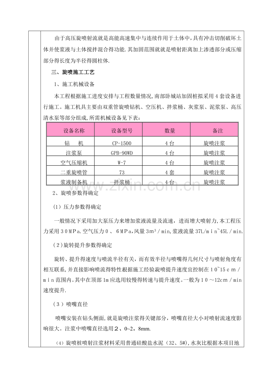 高压双管旋喷桩技术交底.doc_第2页