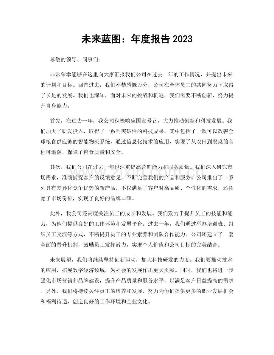 未来蓝图：年度报告2023.docx_第1页