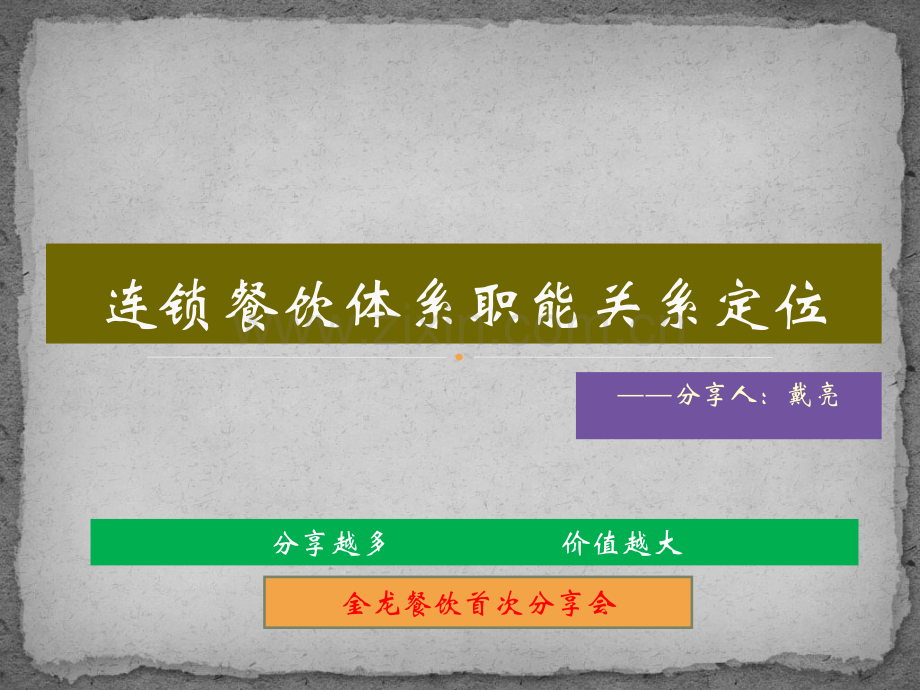 连锁餐饮职能关系定位1.ppt_第1页