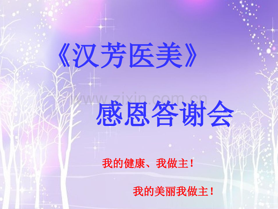 汉芳医美沙龙会.ppt_第1页