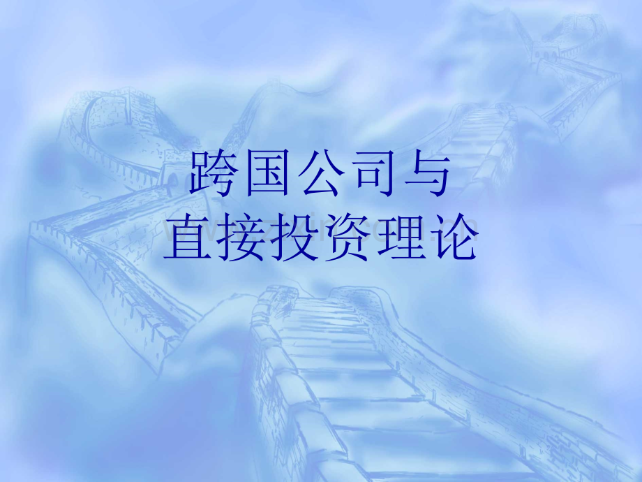 跨国公司理论.ppt_第1页