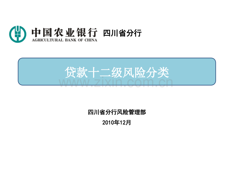 贷款十二级风险分类.ppt_第1页