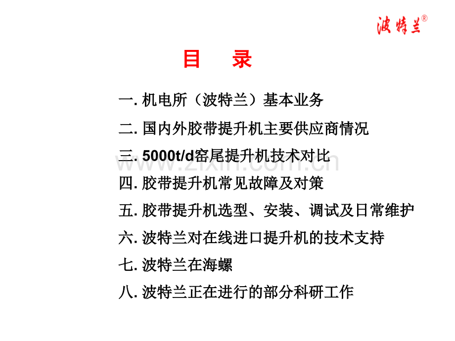 波特兰钢丝胶带斗式提升机海螺讲座PPT.ppt_第2页