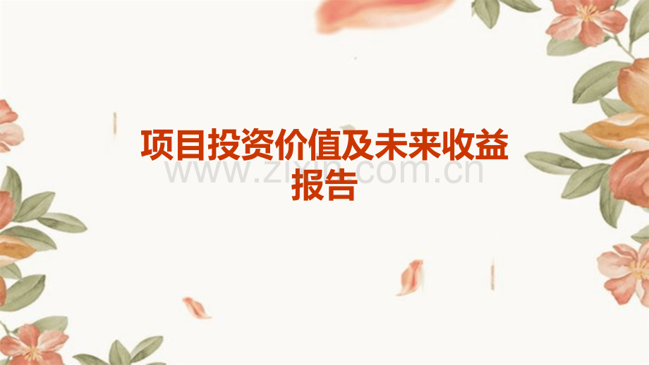 项目投资价值及未来收益报告.pptx_第1页