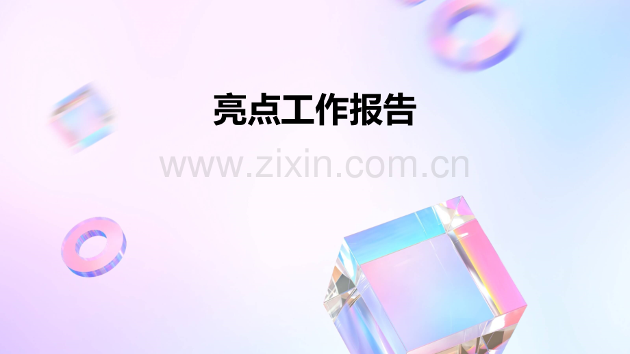 亮点工作报告.pptx_第1页