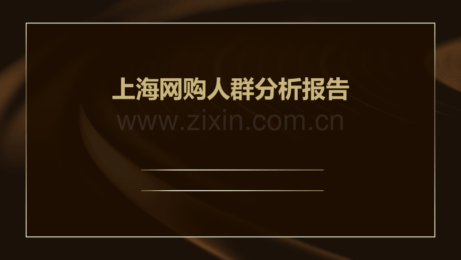 上海网购人群分析报告.pptx_第1页
