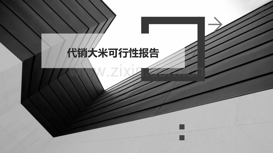 代销大米可行性报告.pptx_第1页