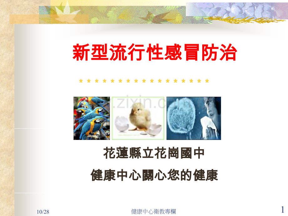 新型流行性感冒防治.ppt_第1页