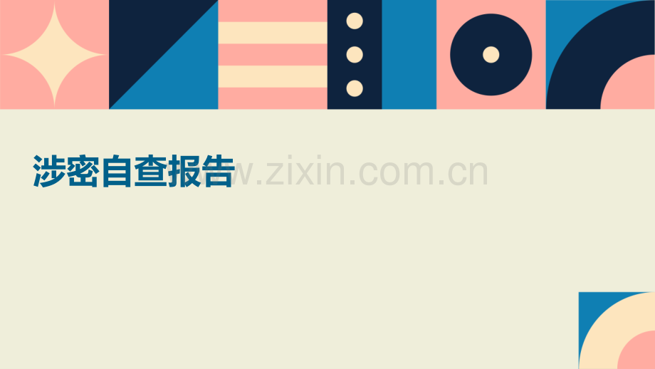 涉密自查报告.pptx_第1页