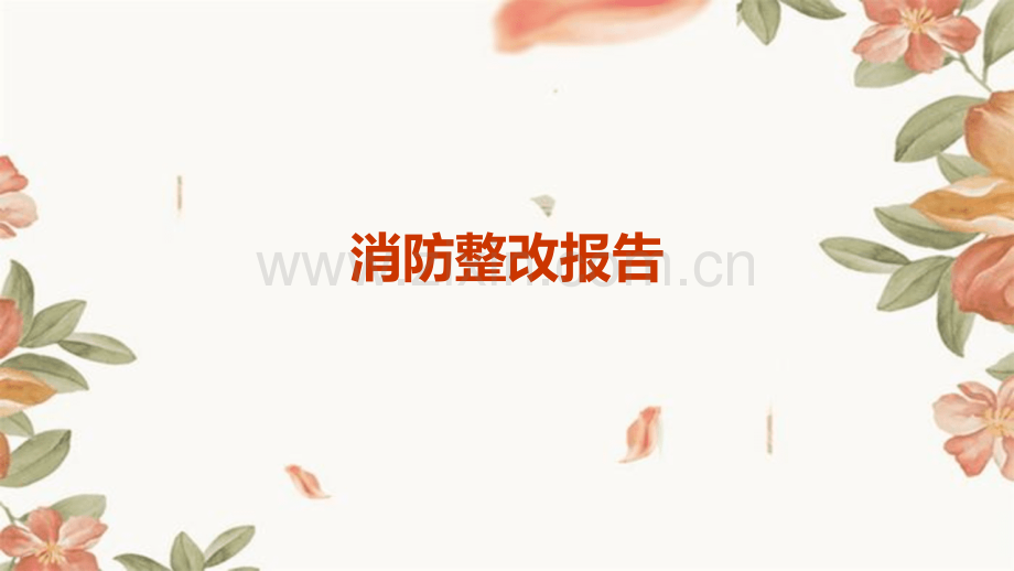 关于消防整改报告.pptx_第1页
