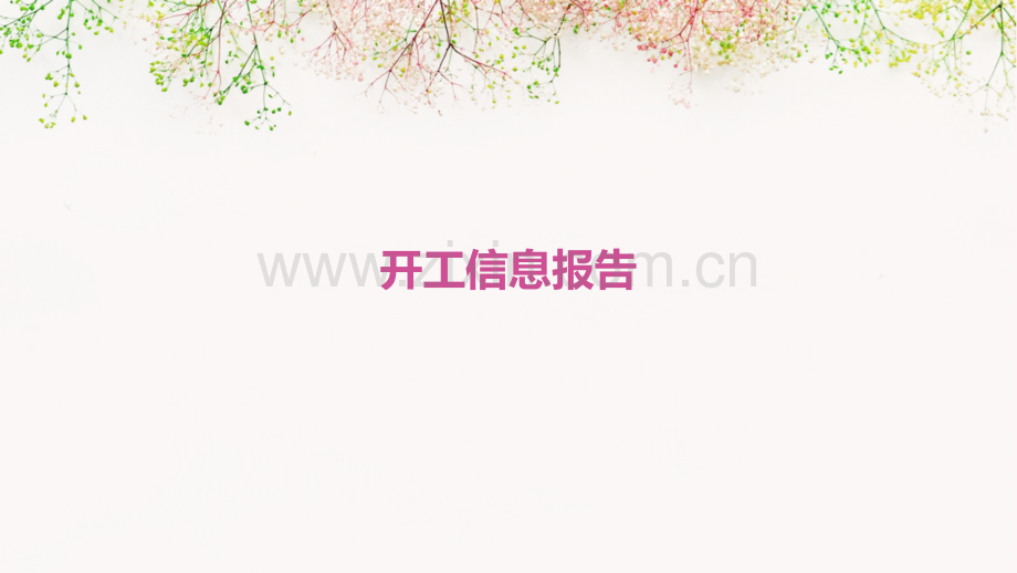 开工信息报告.pptx_第1页