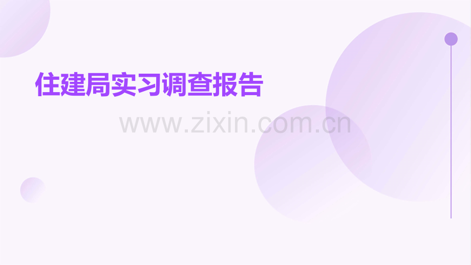 住建局实习调查报告.pptx_第1页