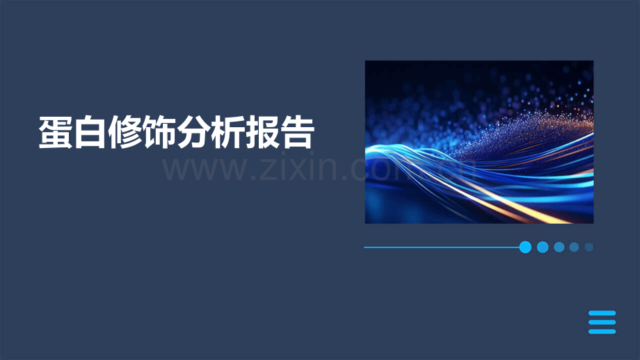 蛋白修饰分析报告.pptx_第1页