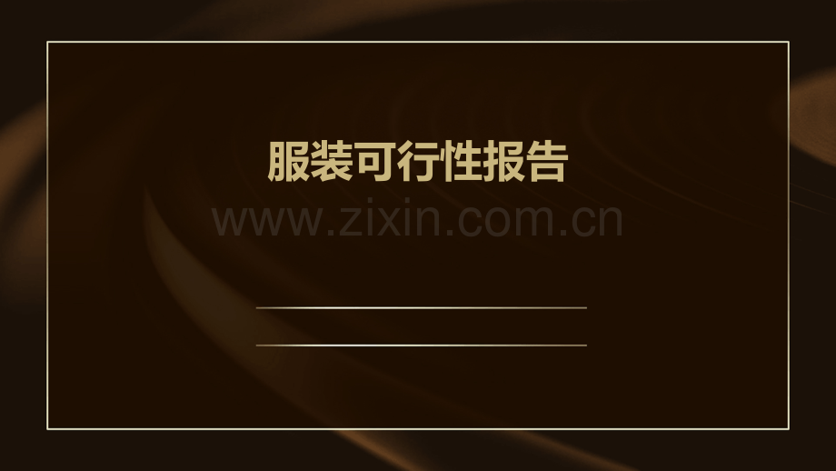 服装可行性报告.pptx_第1页