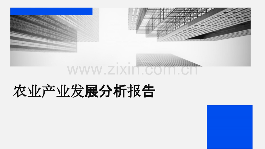农业产业发展分析报告.pptx_第1页