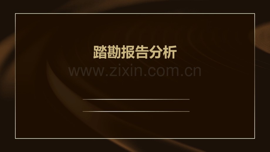 踏勘报告分析.pptx_第1页