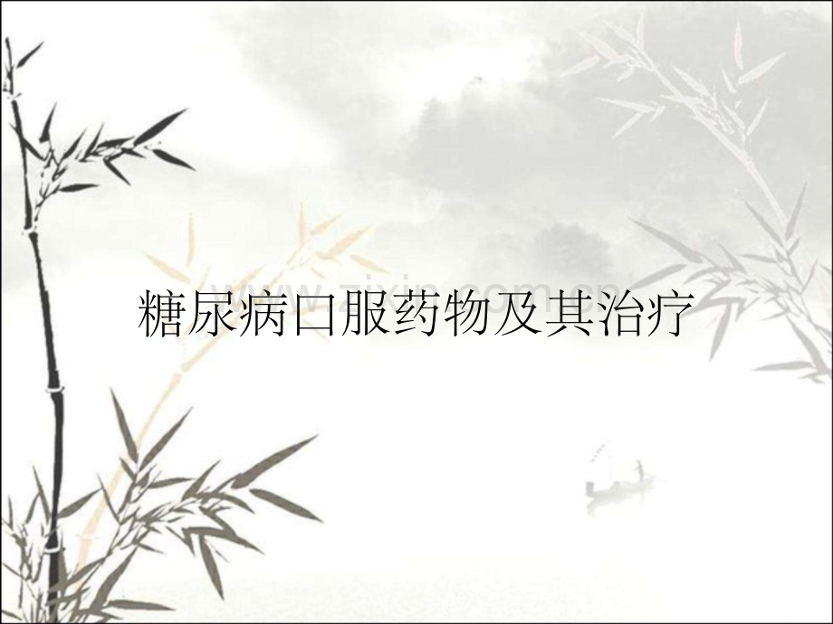 糖尿病口服药物及其治疗.pptx_第1页