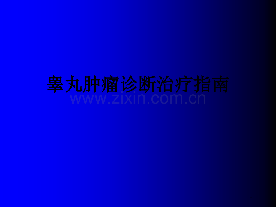 睾丸肿瘤诊断治疗指南ppt.ppt_第1页