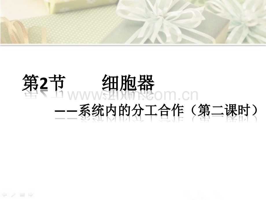 高中生物必修一细胞器第二课时分泌蛋白的合成和运输.ppt_第1页