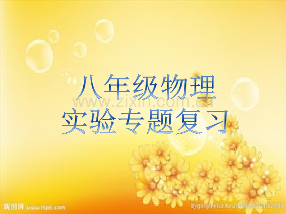 八年级物理实验专题复习.ppt_第1页