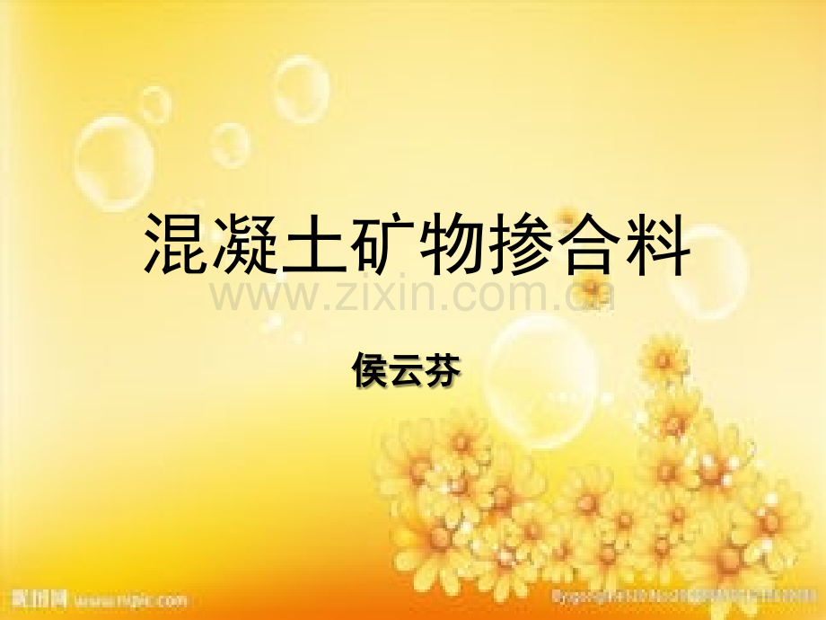 混凝土矿物掺合料ppt.ppt_第1页