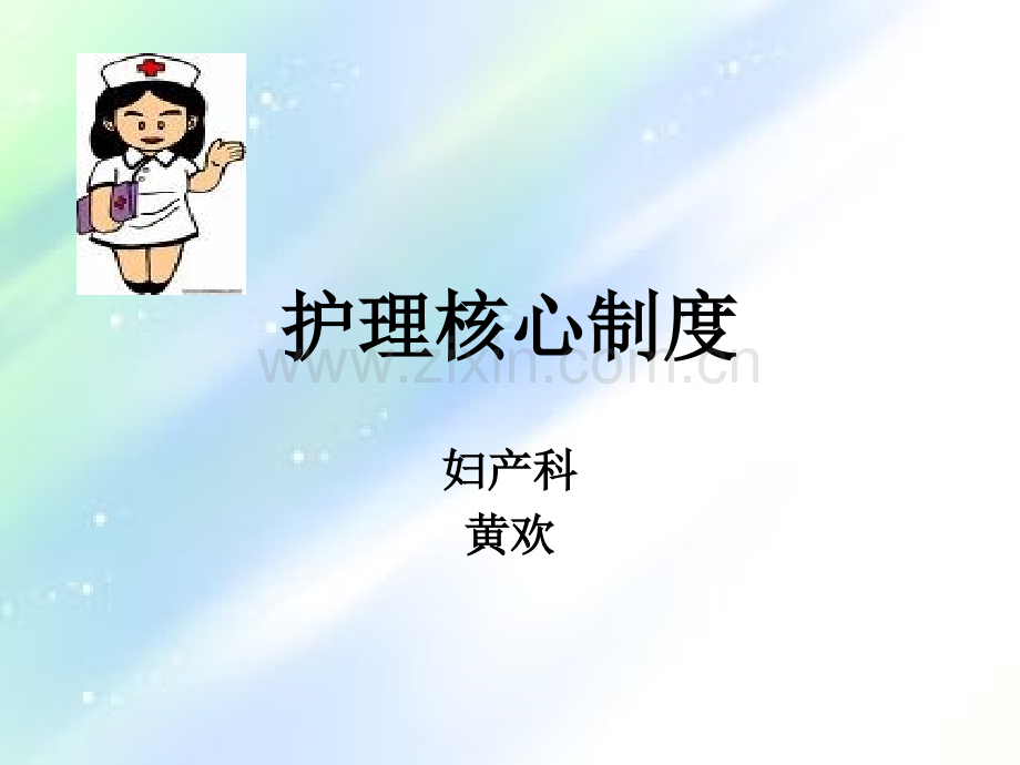 妇产科护理核心制度-PPT.ppt_第1页