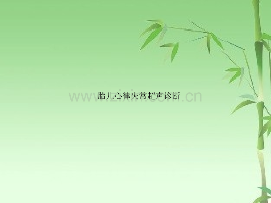 胎儿心律失常的超声诊断ppt.ppt_第1页