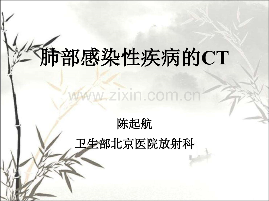 肺部感染疾病的CT表现ppt.ppt_第1页