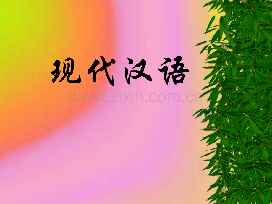 现代汉语(胡裕树本)ppt.ppt_第1页