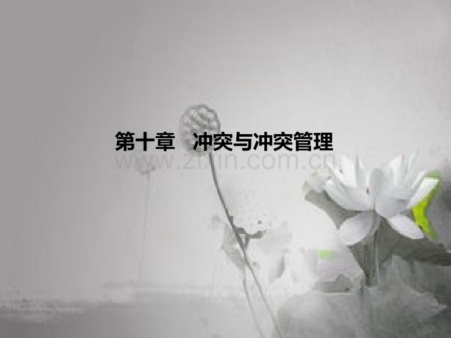 组织行为学-陈春花-10-第十章-冲突与冲突管理-第3版--华南理工大学-工商管理学院-PPT.ppt_第1页