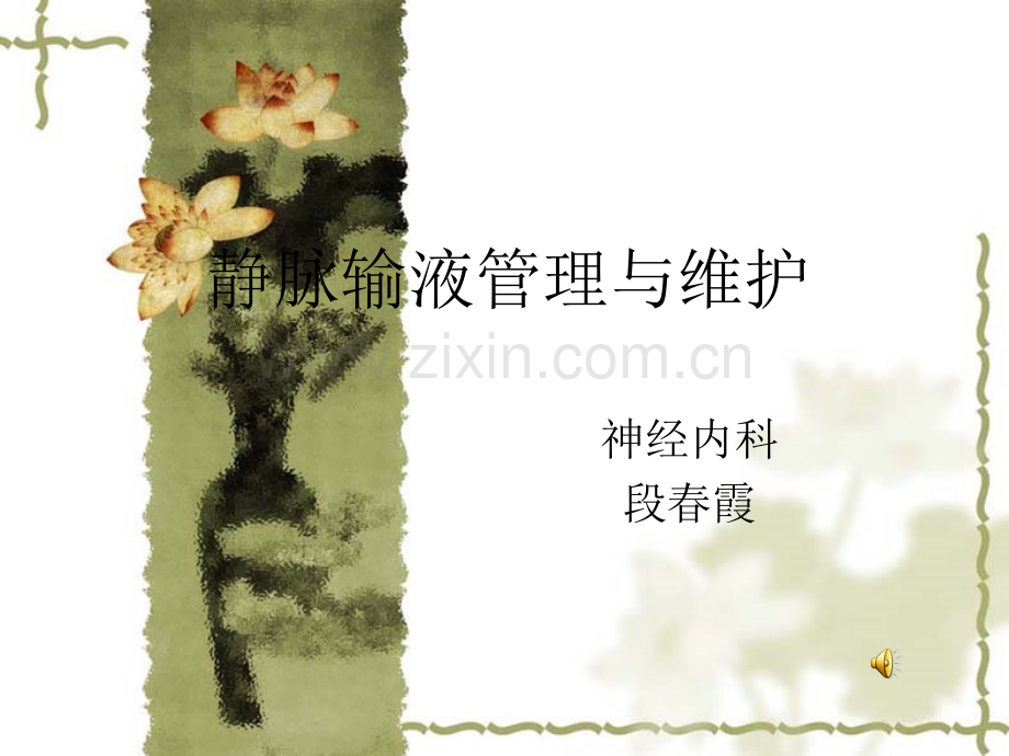 静脉输液管理与维护ppt.ppt_第1页