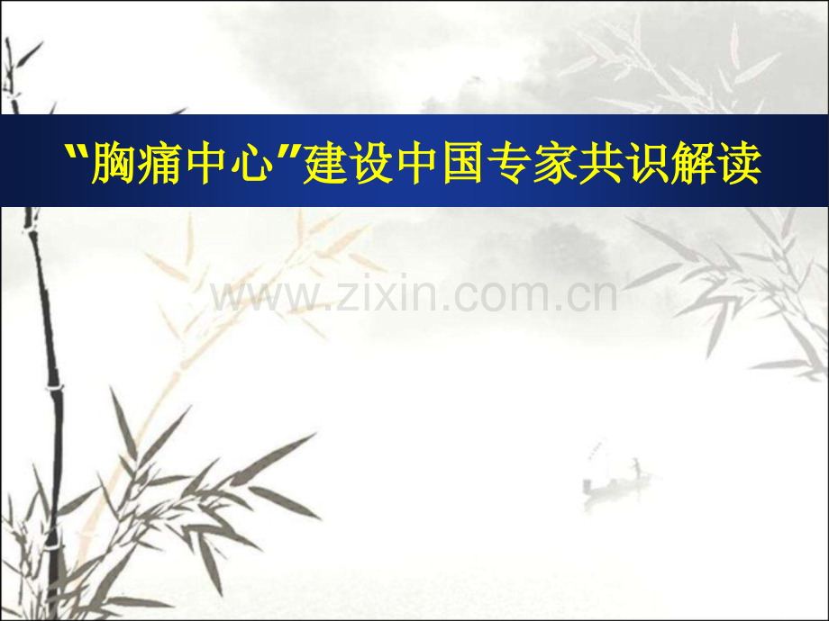 胸痛中心建设专家共识解读-PPT.ppt_第1页
