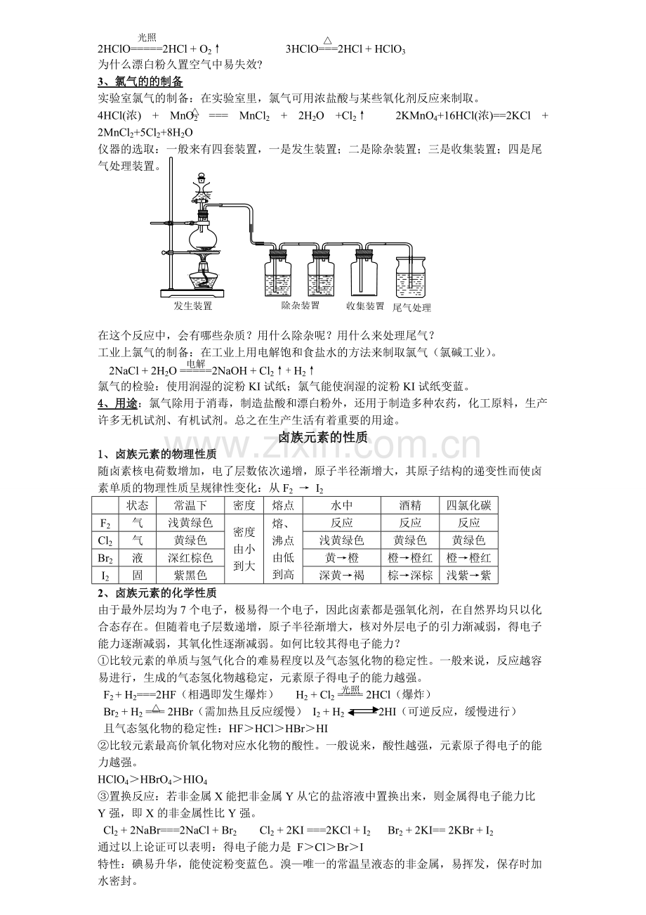 非金属元素及化合物知识点总结.pdf_第2页