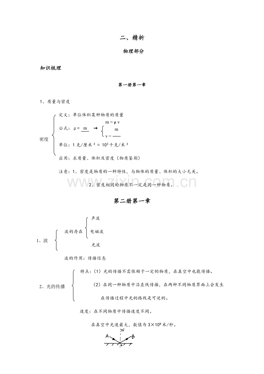 深圳初中物理知识点.doc_第1页