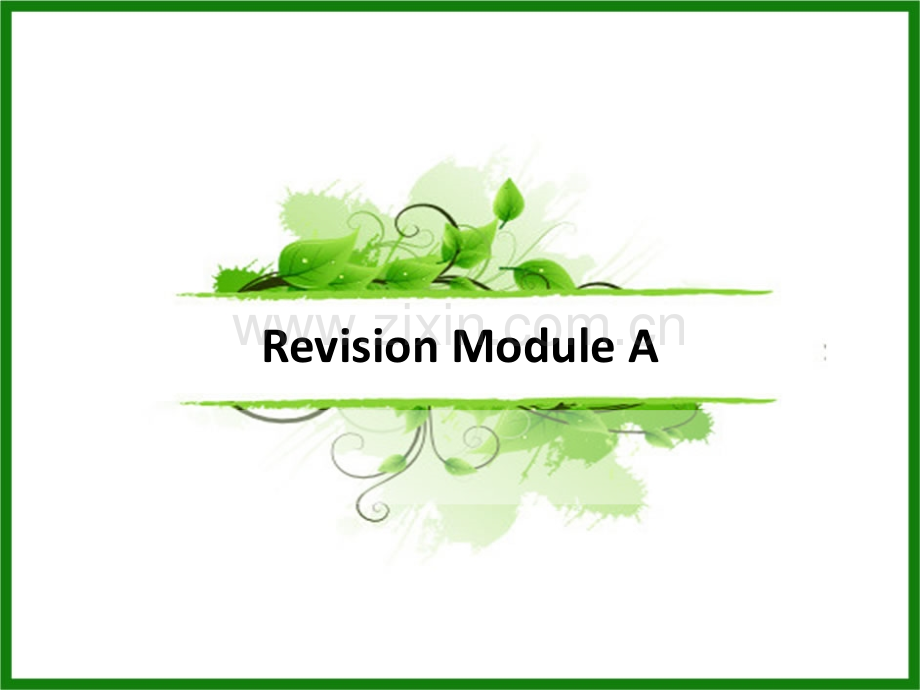 外研版八年级上Revision-Module-Appt.ppt_第1页