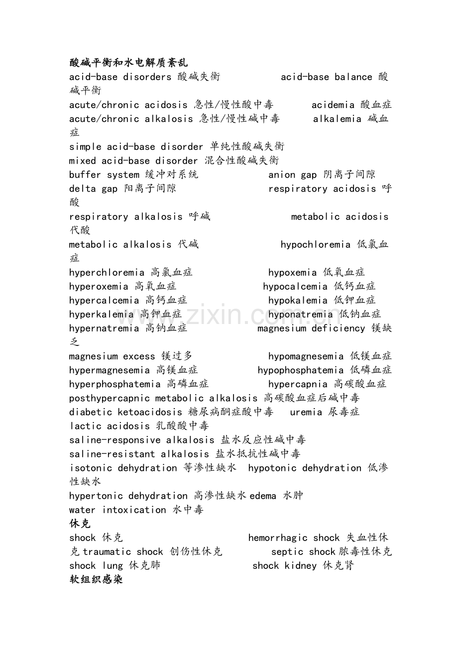 外科专业英语.doc_第1页