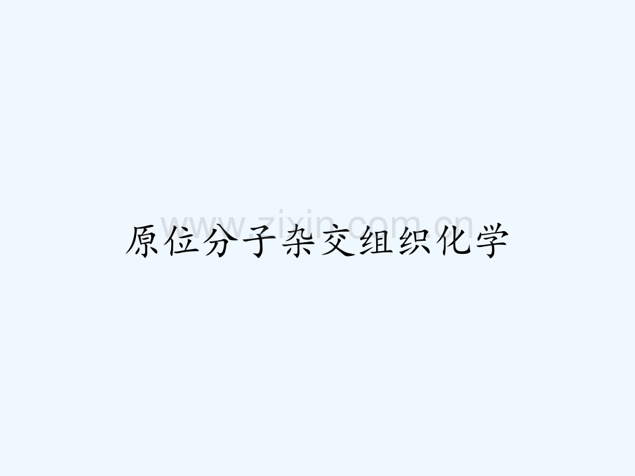 原位分子杂交组织化学.pptx_第1页