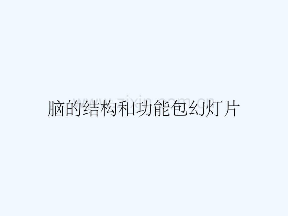 脑的结构和功能包幻灯片.pptx_第1页