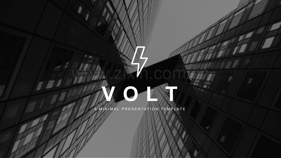 Volt--16X9大小66页纯黑白扁平商务通用总结报告计划模板.pptx_第1页