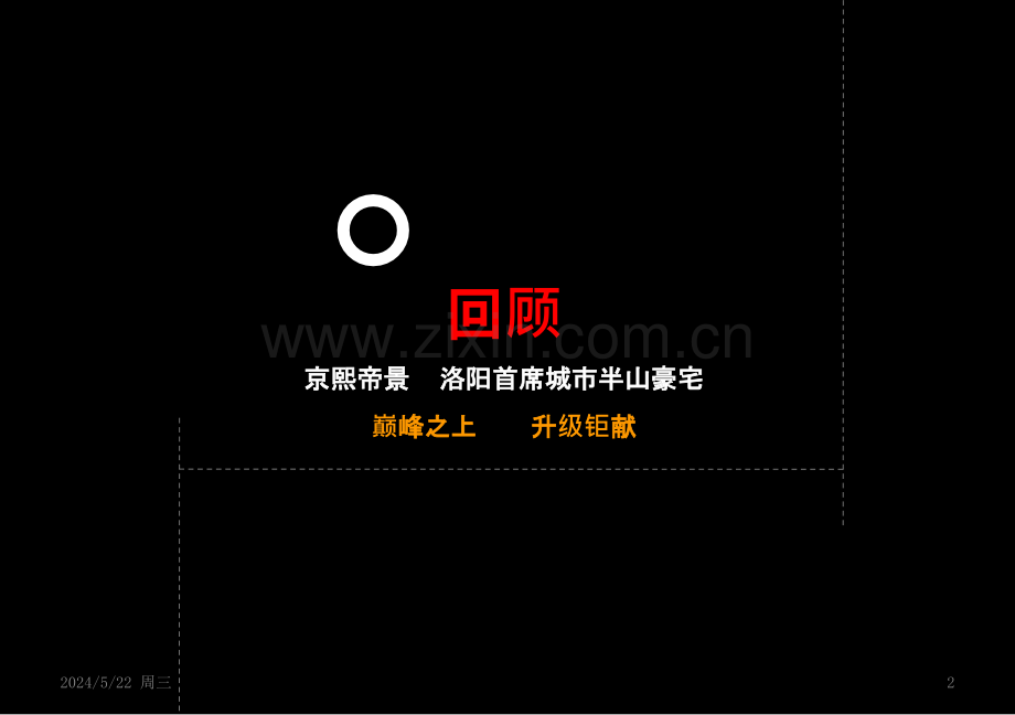 2012年河南洛阳京熙帝景半山豪宅项目包装策略执行案.pptx_第2页