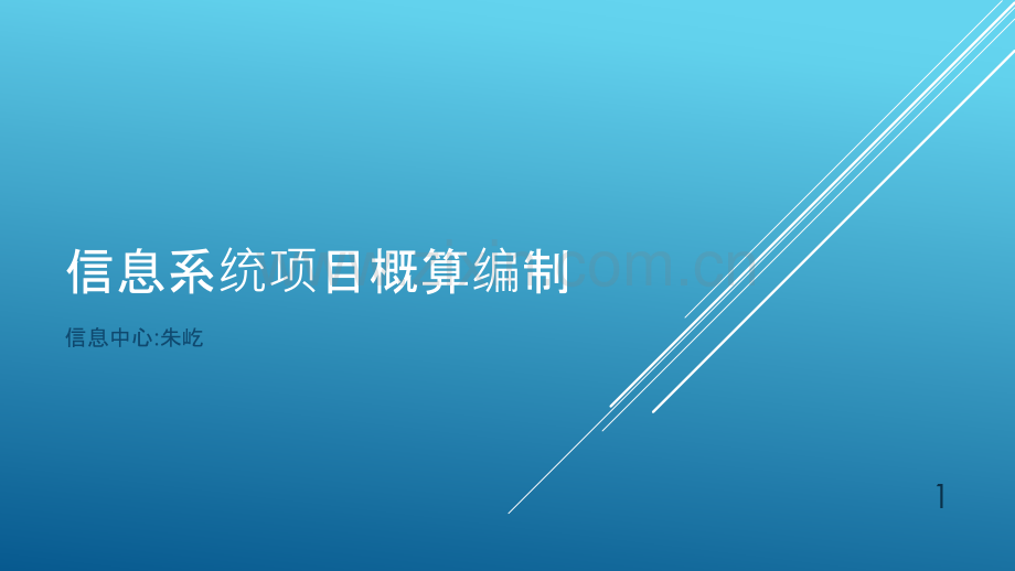 信息系统项目概算编制-.pptx_第1页