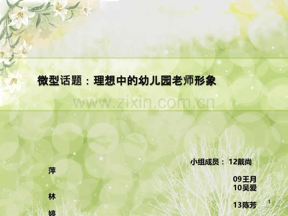 理想中的幼师形象-.ppt_第1页