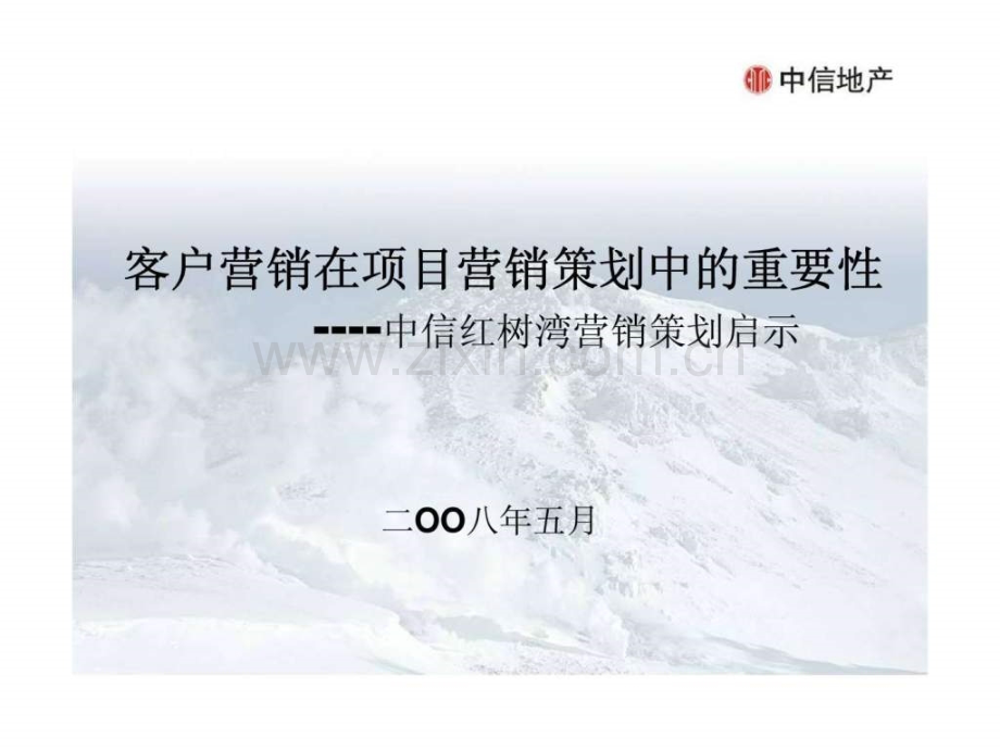 中信红树湾营销策划启示客户营销在项目营销策划中重要性.ppt_第1页