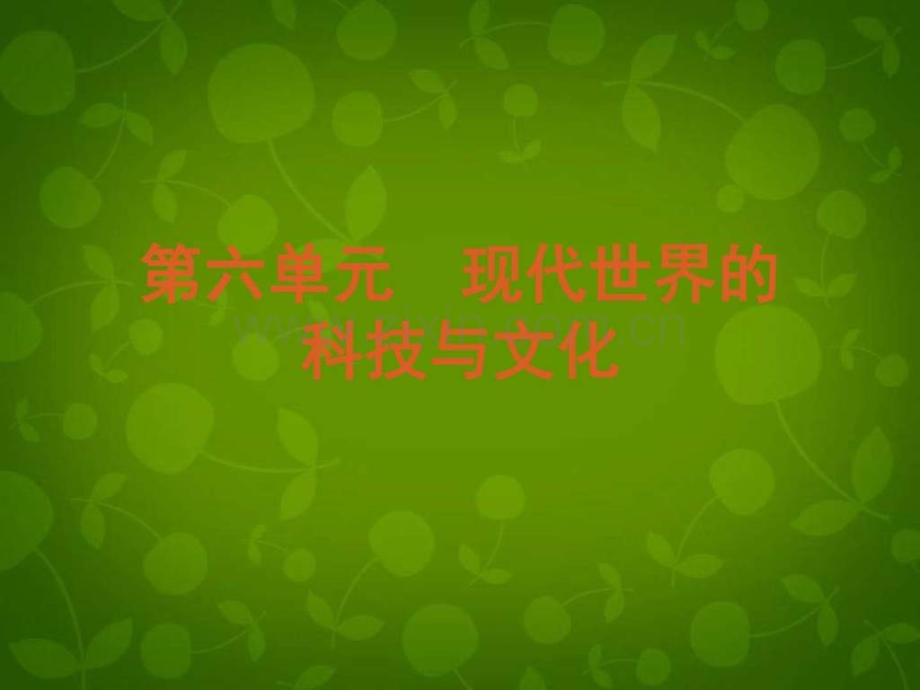 【学练考】20152016学高中历史-第六单元-现代世界.ppt_第2页