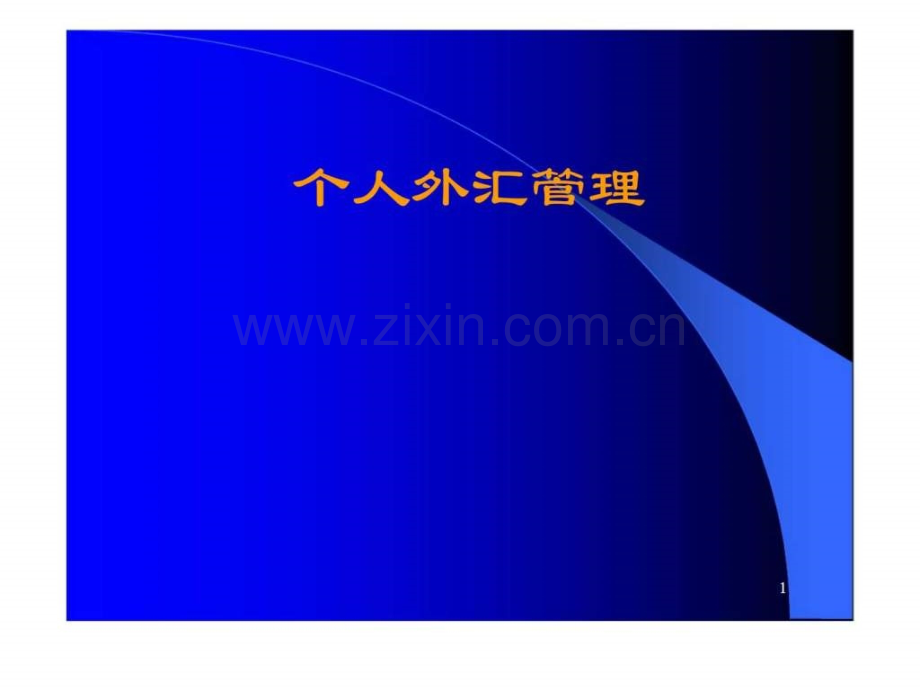 个人外汇管理.ppt_第1页