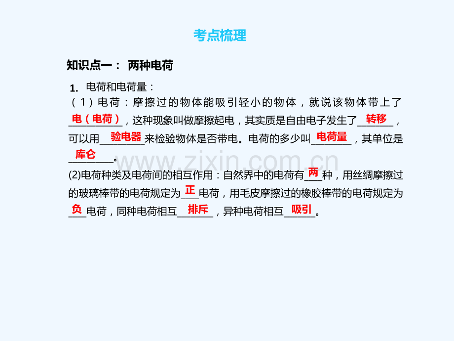 2018年中考物理一轮复习-专题突破16-电流、电路-新人教版.ppt_第2页