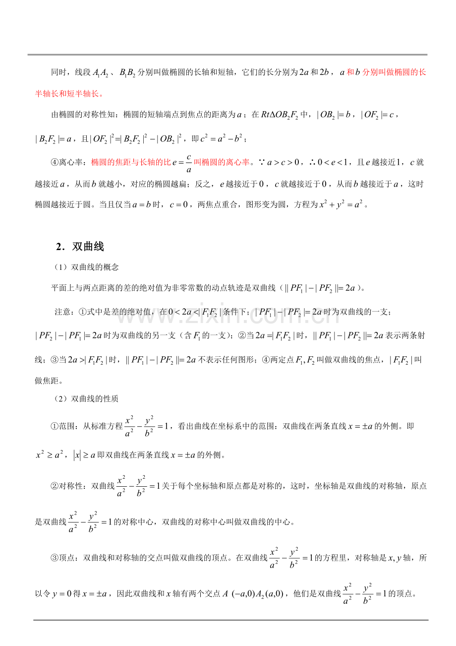 完美版圆锥曲线知识点总结.pdf_第2页